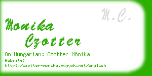 monika czotter business card